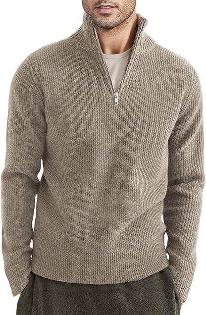 TOMMY - Stylischer Zipper Pullover für Herren (italienisches Design) 13
