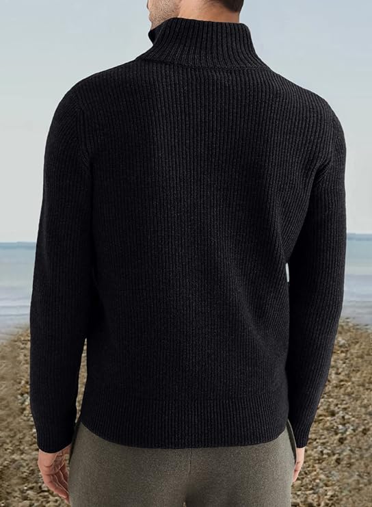 TOMMY - Stylischer Zipper Pullover für Herren (italienisches Design) 5