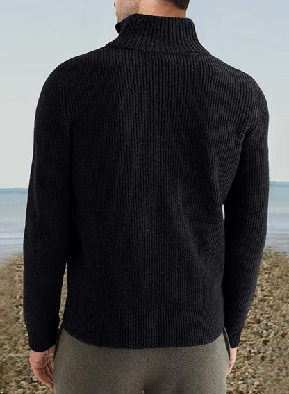 TOMMY - Stylischer Zipper Pullover für Herren (italienisches Design) 5