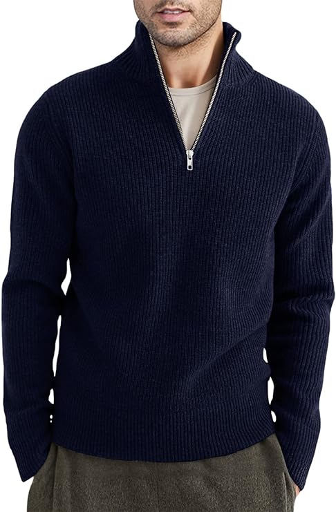 TOMMY - Stylischer Zipper Pullover für Herren (italienisches Design) 8