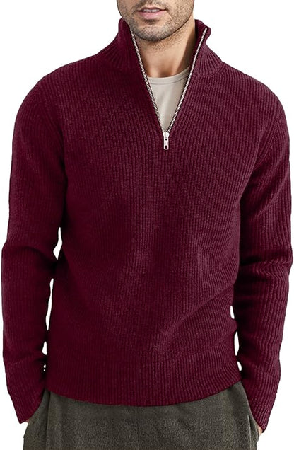TOMMY | Stylischer Zipper Pullover für Herren (italienisches Design) 11