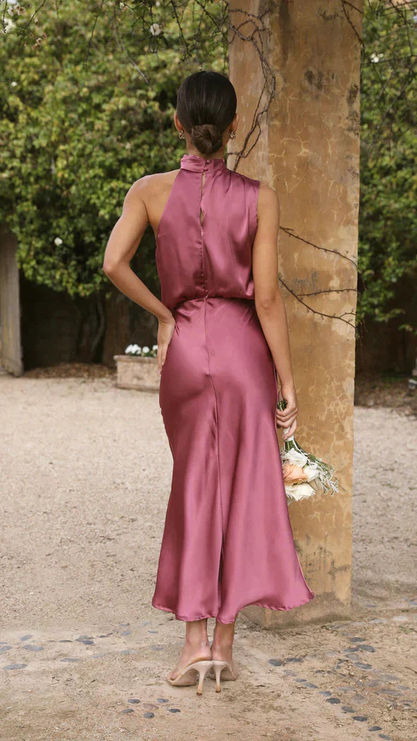 Teresa - Elegantes Satinkleid 4