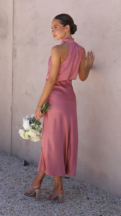 Teresa - Elegantes Satinkleid 6