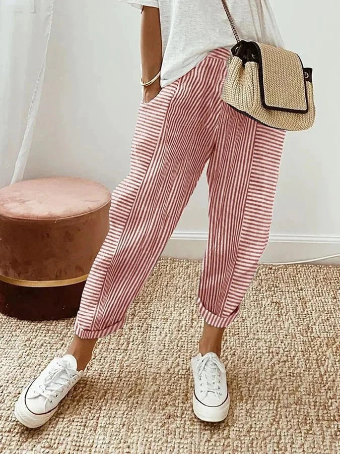 Tilda - Hose - Lässig - Leinen - Für jeden Tag geeignet für Damen 0