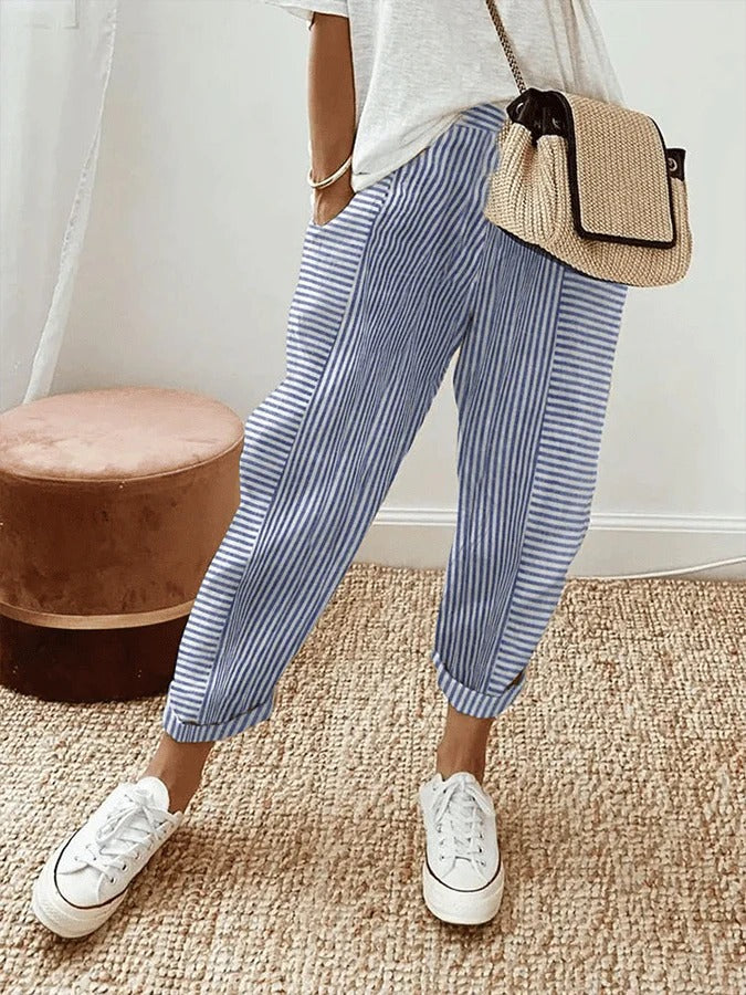 Tilda - Hose - Lässig - Leinen - Für jeden Tag geeignet für Damen 1