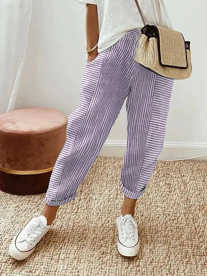 Tilda - Hose - Lässig - Leinen - Für jeden Tag geeignet für Damen 2