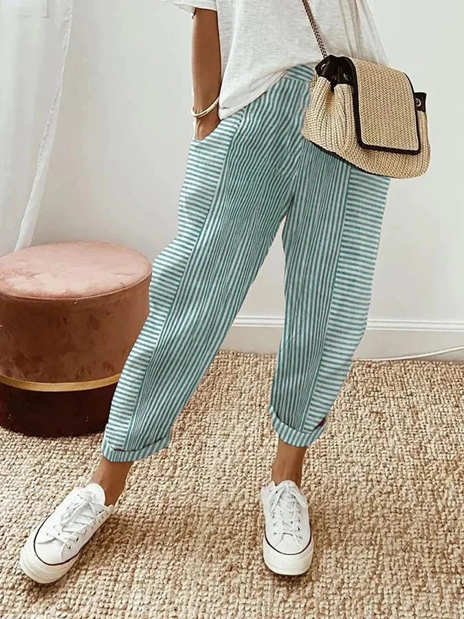 Tilda - Hose - Lässig - Leinen - Für jeden Tag geeignet für Damen 3