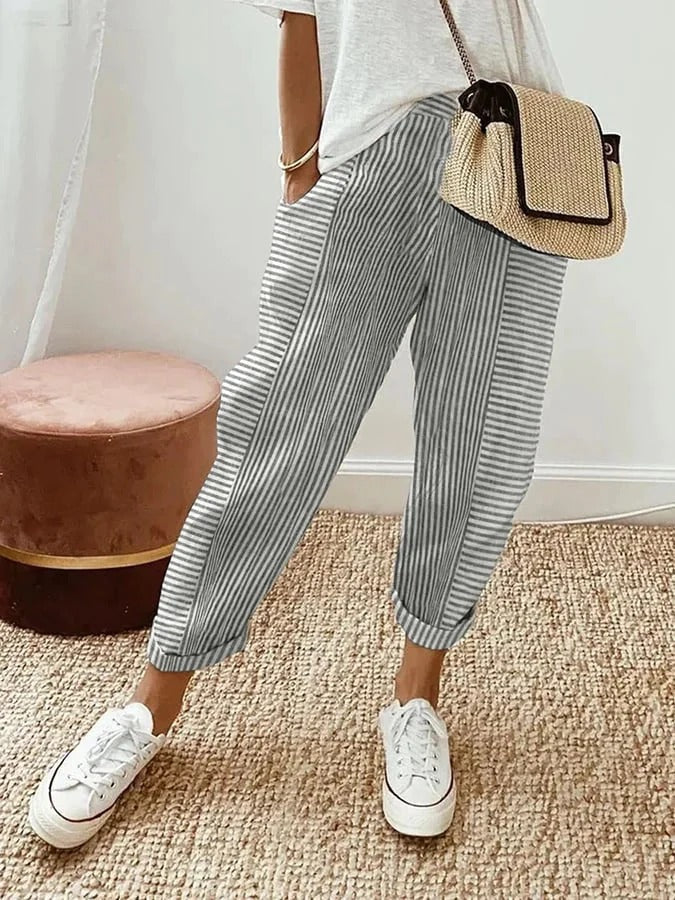 Tilda - Hose - Lässig - Leinen - Für jeden Tag geeignet für Damen 4
