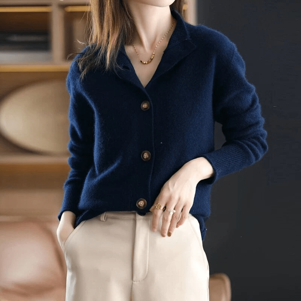 Valencia - Modische bequeme Damen-Strickjacke 4