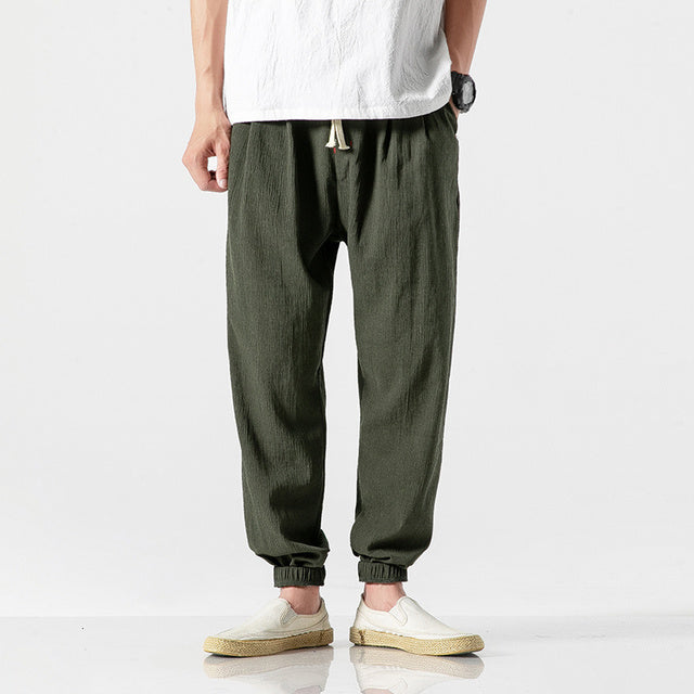 Vintage Herren Sommer Leinenhose 1