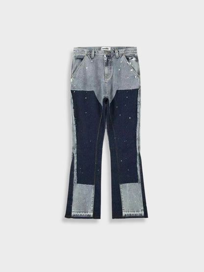 Vintage hose - Herren Denim Jeans Patched 5