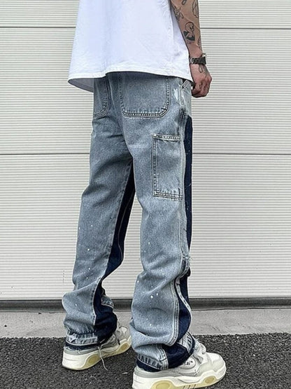 Vintage hose - Herren Denim Jeans Patched 7