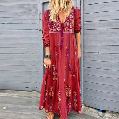 Vivi - Lässiges Maxikleid - Boho - Leinen - Für verschiedene Zwecke für Damen 3
