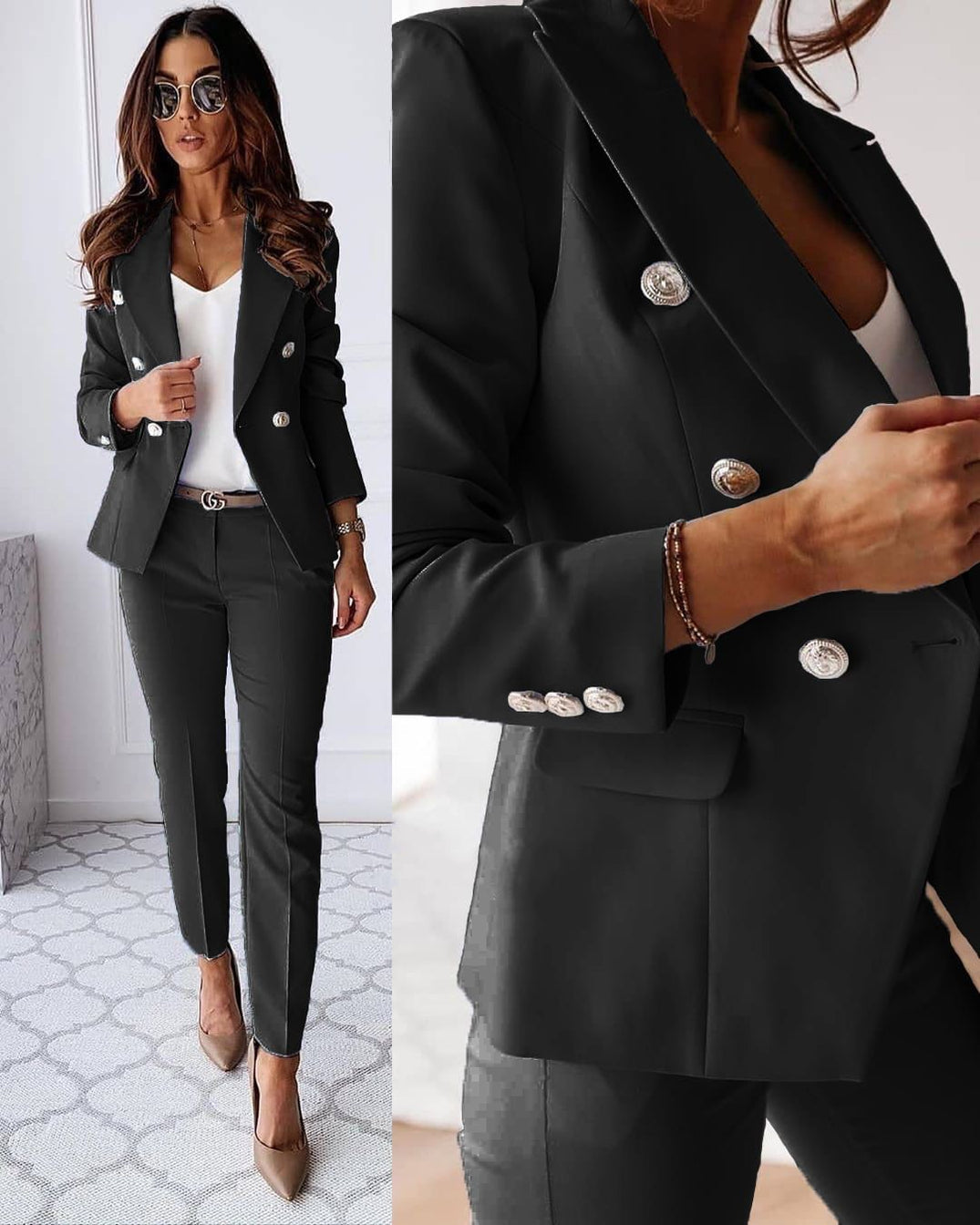 Vivian | Eleganter Hosenanzug mit Jacke & Hose 0