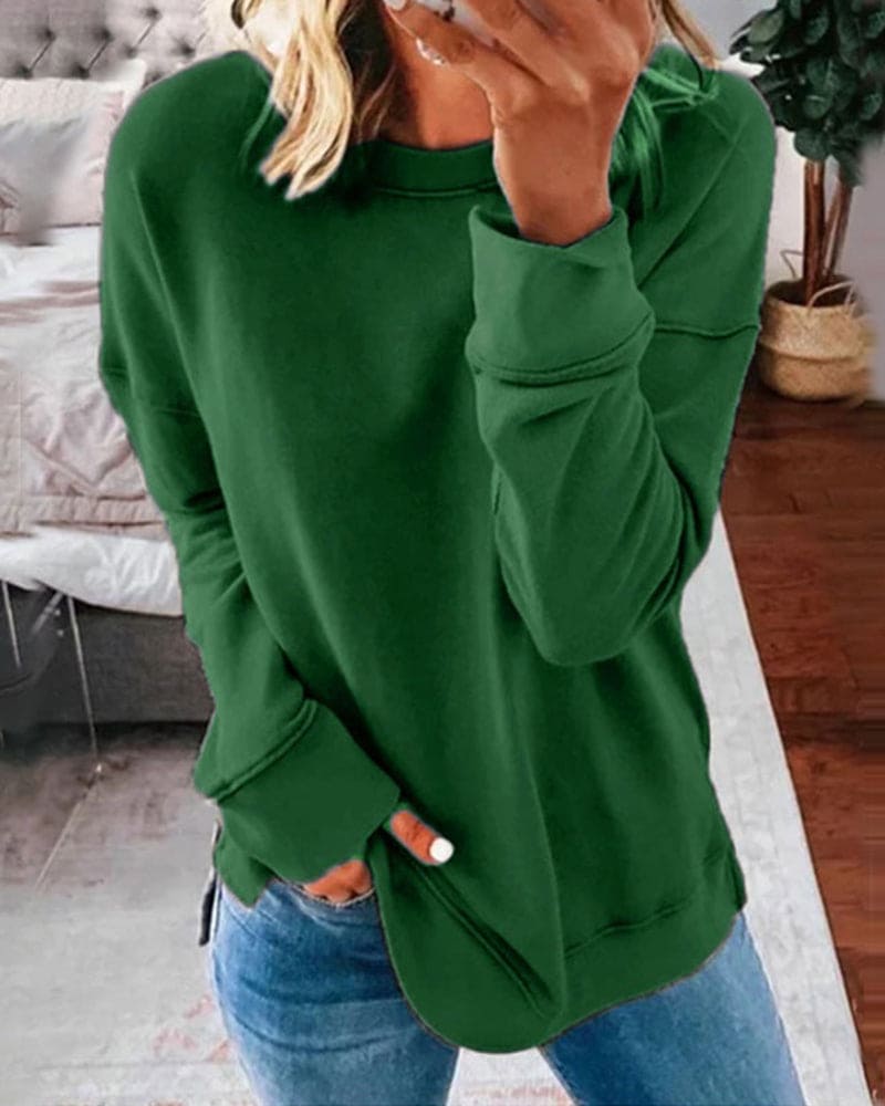 Viviana - Einfarbiges Sweatshirt 10