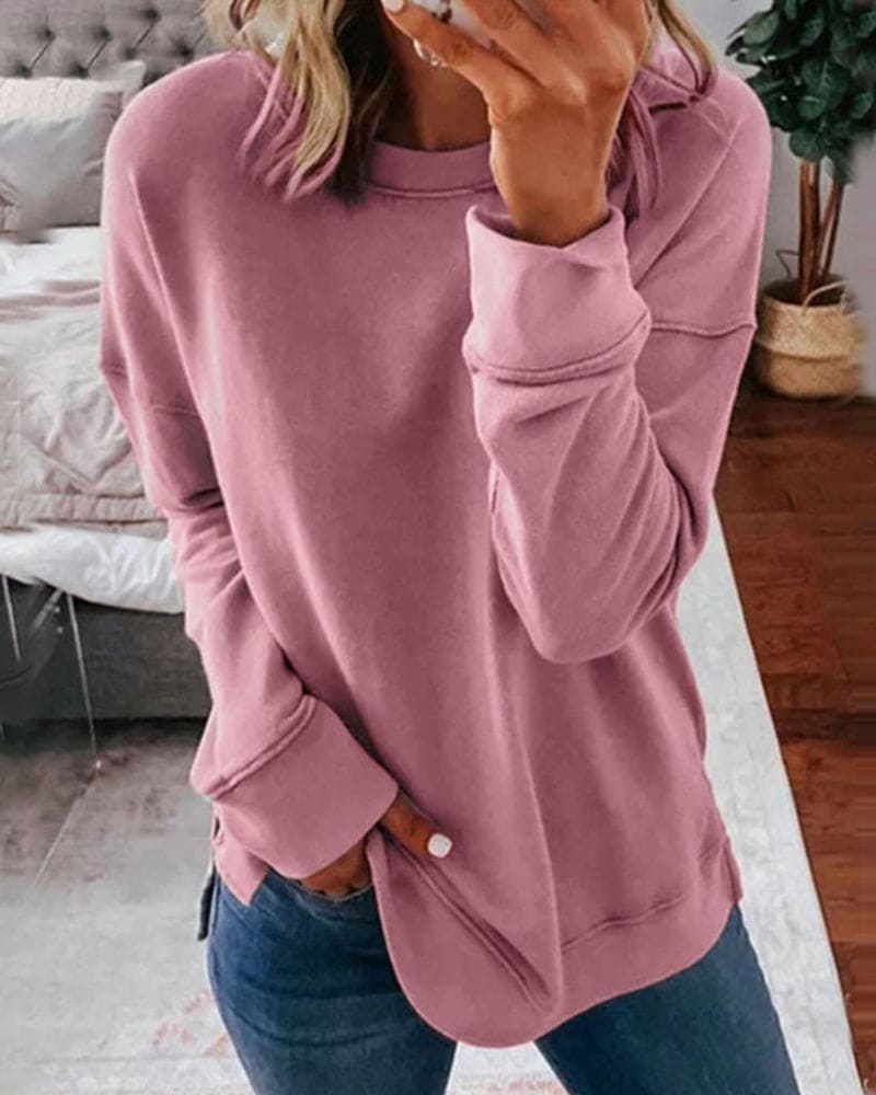 Viviana - Einfarbiges Sweatshirt 2