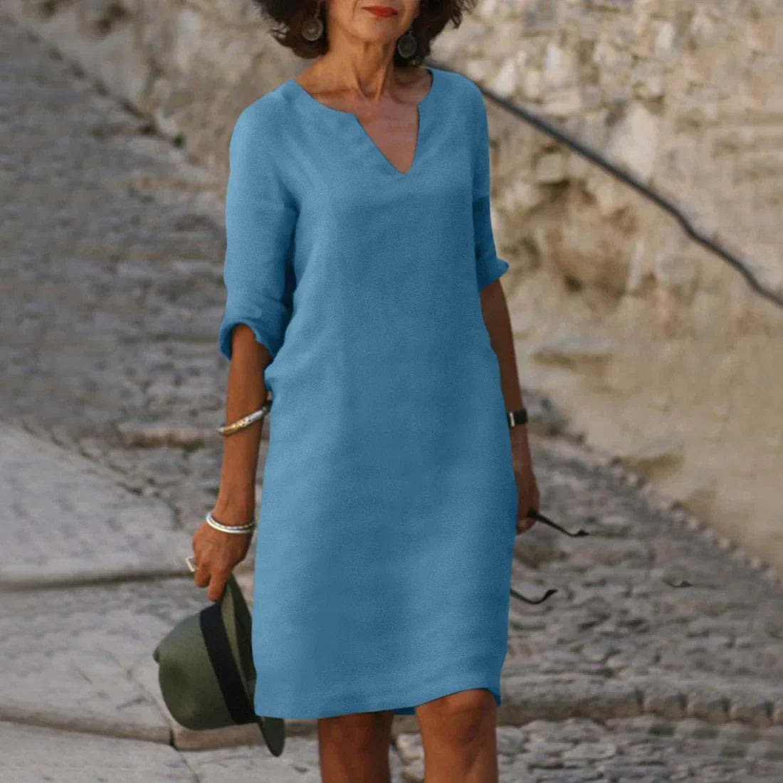 Vondra – Elegantes knielanges Kleid 10