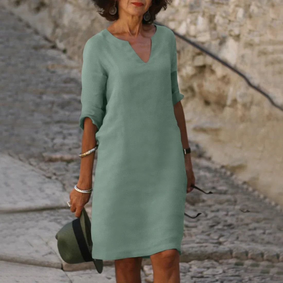 Vondra – Elegantes knielanges Kleid 12