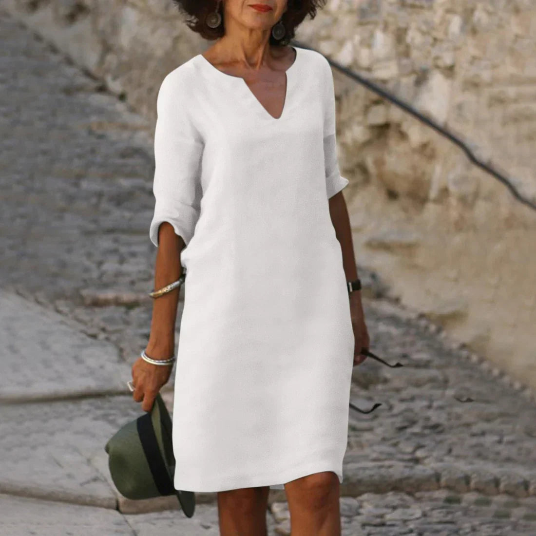 Vondra – Elegantes knielanges Kleid 13