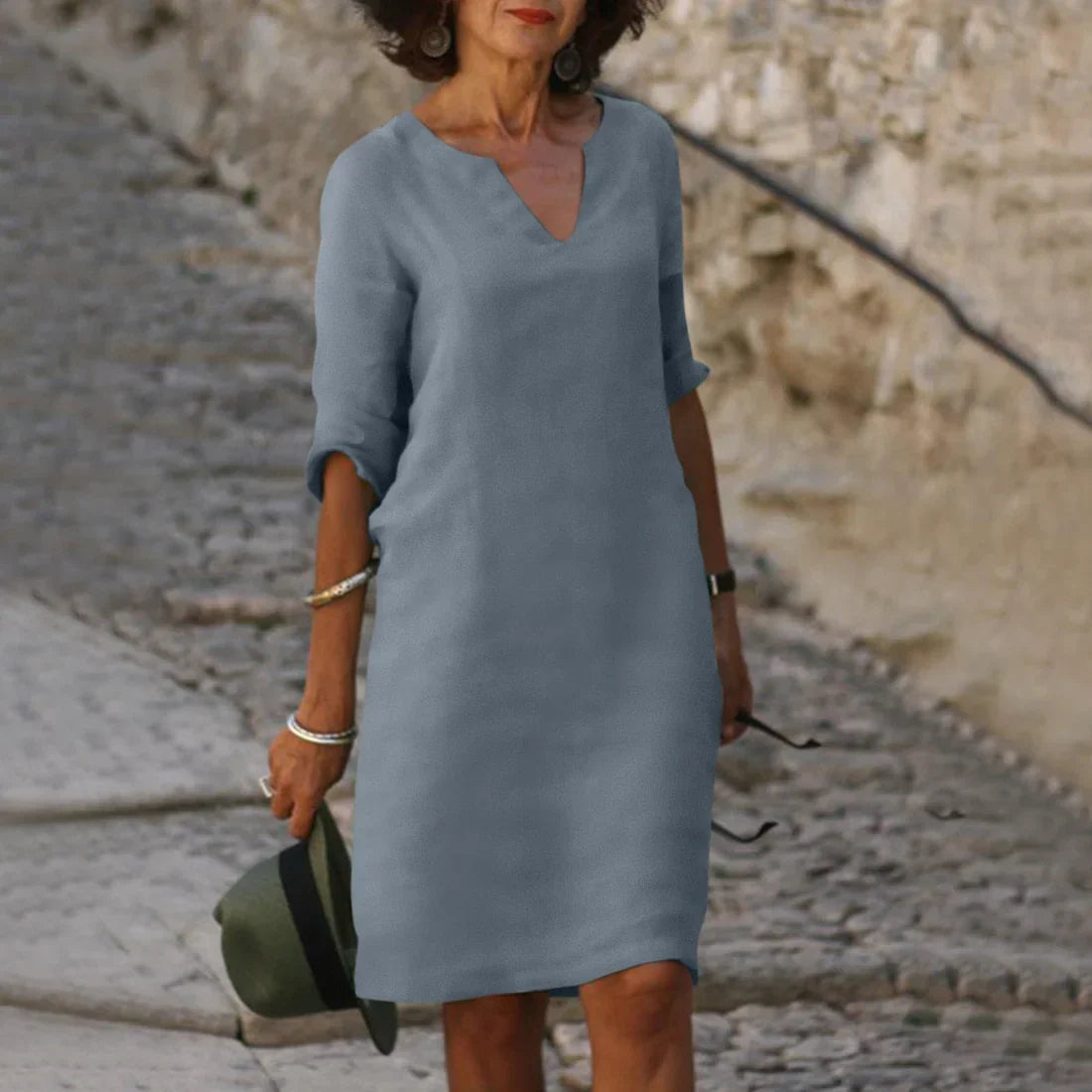 Vondra – Elegantes knielanges Kleid 2