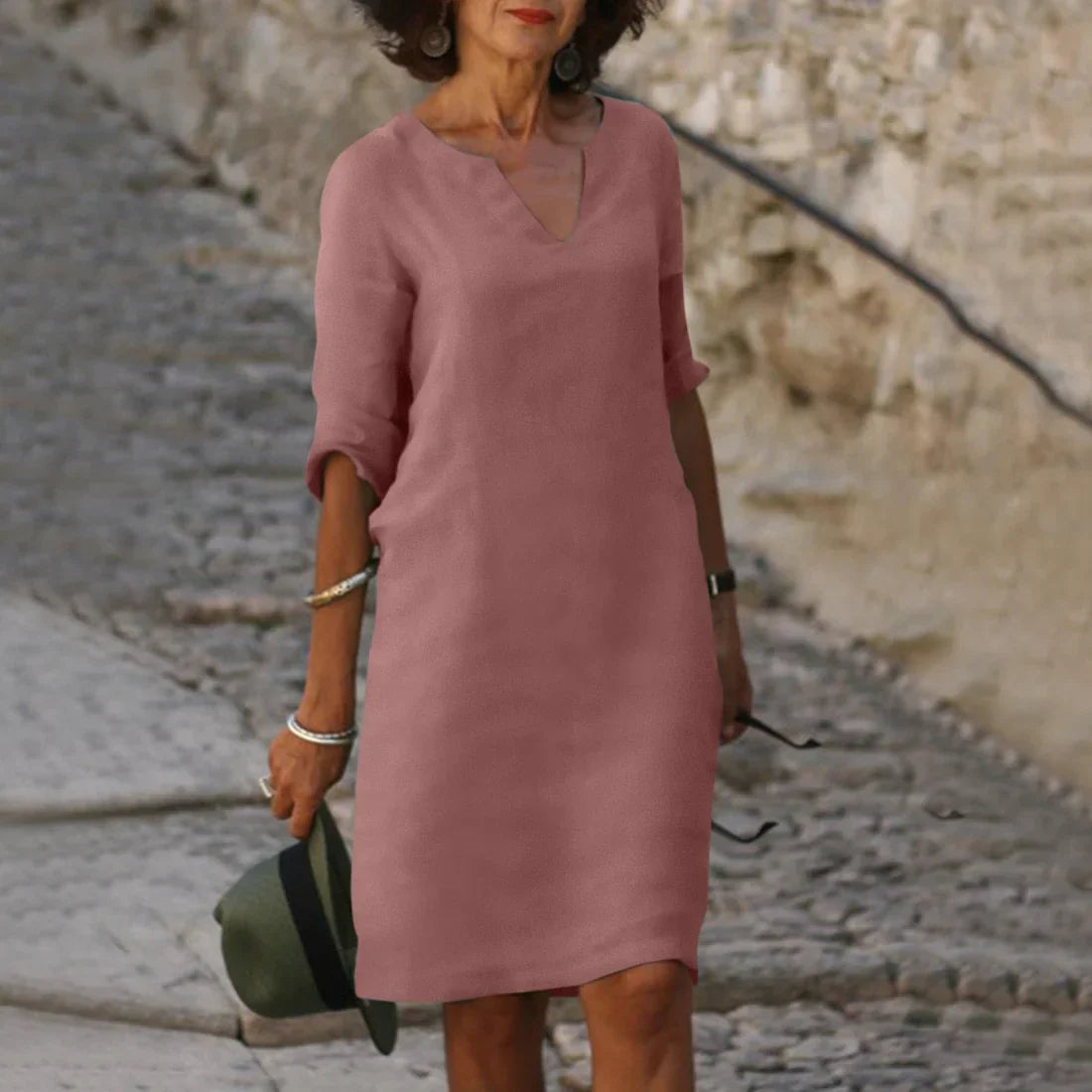 Vondra – Elegantes knielanges Kleid 6