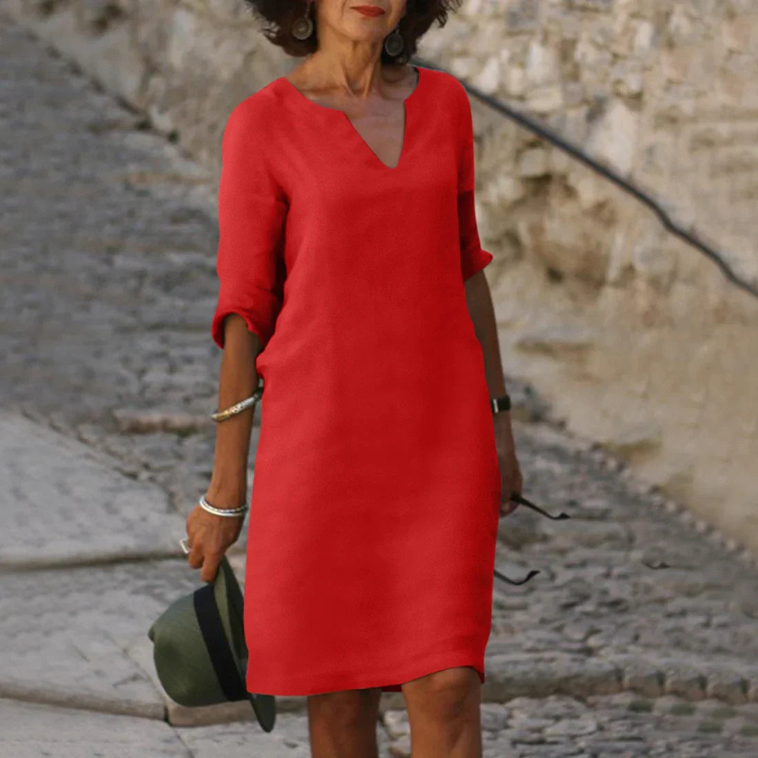 Vondra – Elegantes knielanges Kleid 8