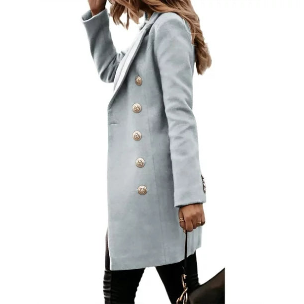 WOLFF Solide Farbe Mantel Jacke 6