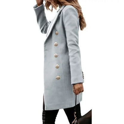 WOLFF Solide Farbe Mantel Jacke 6