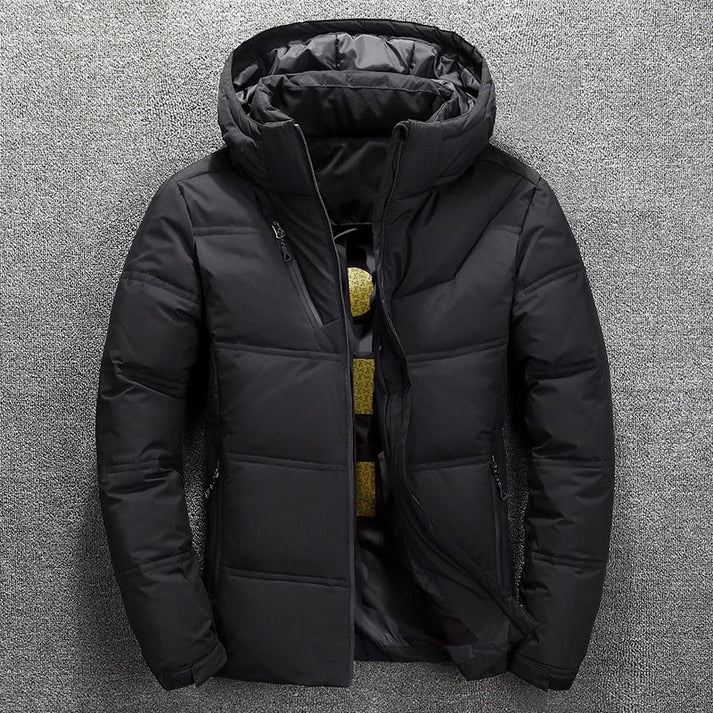Warme wasserdichte winterjacke mit kapuze für herren | ideal für den winter 0