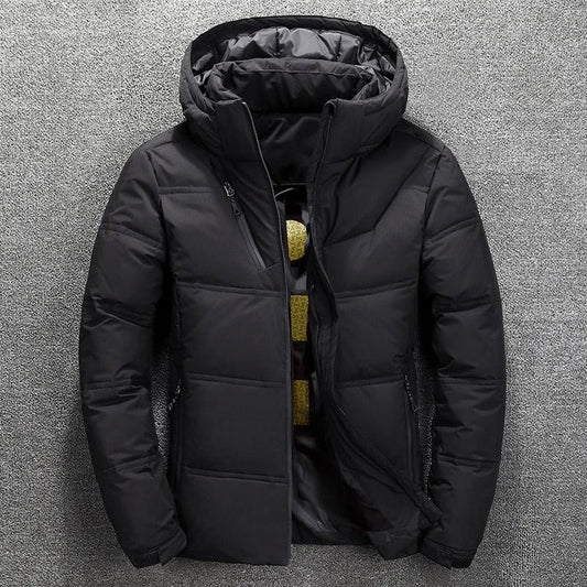 Warme wasserdichte winterjacke mit kapuze für herren | ideal für den winter 0