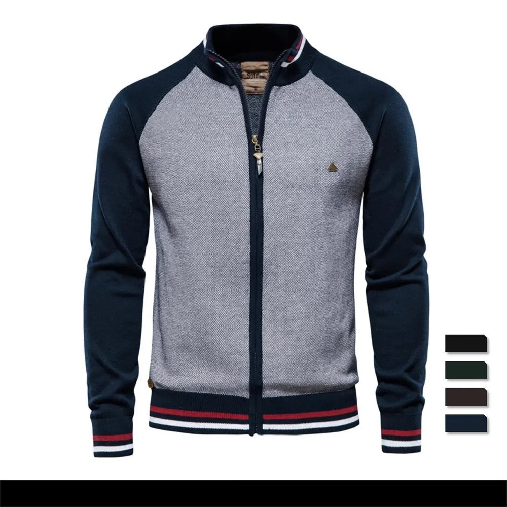Waylon - Warme und lässige College-Strickjacke 1