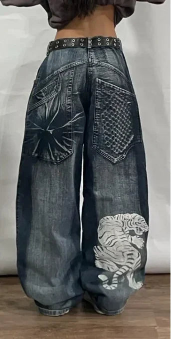 Y2K Baggy Harajuku Hosen für Frauen 11