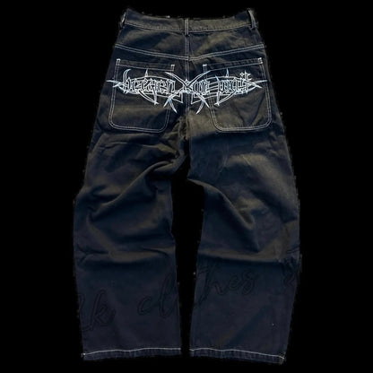 Y2K Baggy Harajuku Hosen für Frauen 12