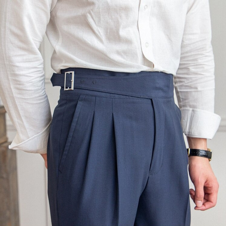 Zeke - Elegante Herrenhose mit Schnalle 0